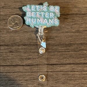 Glitter badge reel